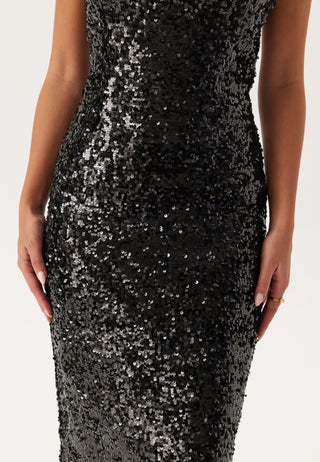 Sequin Strap Dress