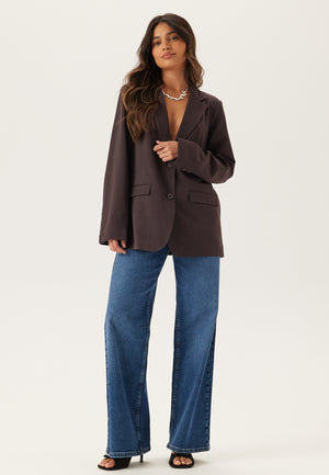 Shaped Single Button Blazer