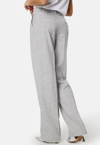High Waist Melange Suit Pants