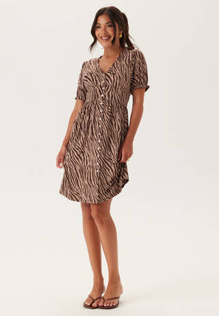 Soft Short Button Dress