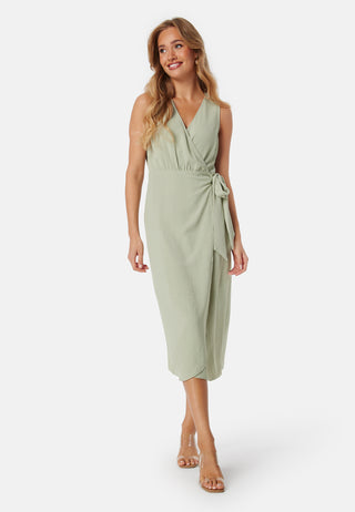 Sleeveless Wrap Dress