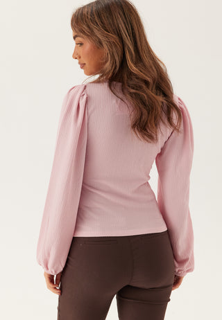 Square Neck Balloon Sleeve Top