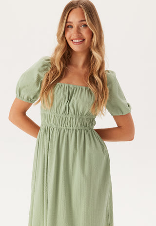 Square Neck Cotton Maxi Dress