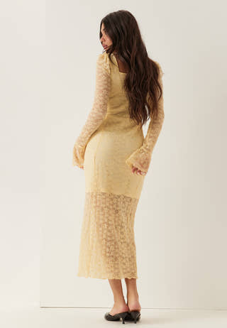 Square Neck Lace Dress