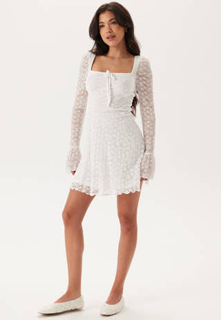 Square Neck Lace Dress