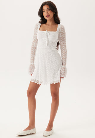 Square Neck Lace Dress