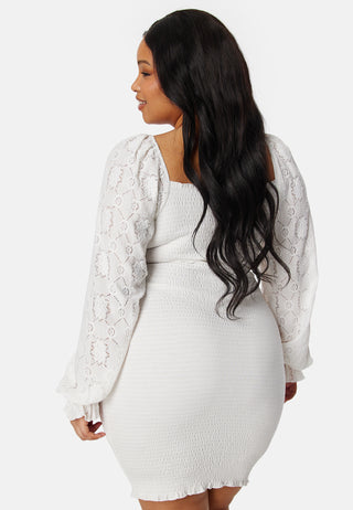 Square Neck Smock Dress