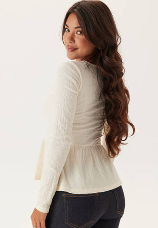 Square Neck Peplum Top