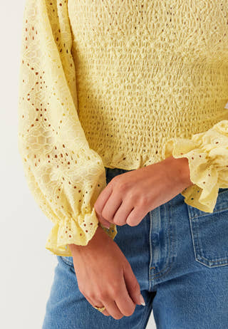 Square Neck Smock Top