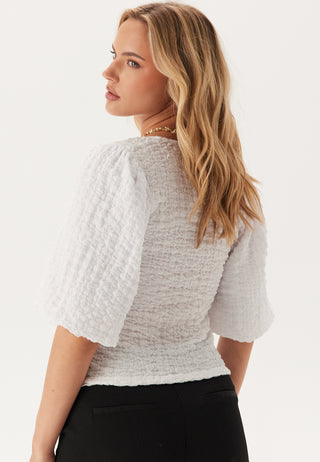 Square Neck Volume Sleeve Top
