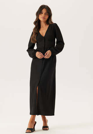 Structure Button Midi Dress