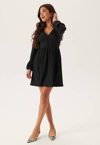 Structure Button Mini Dress