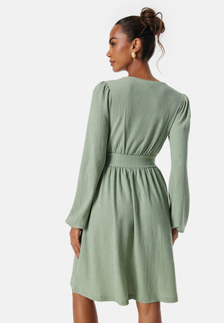 Structure Button Short Dress