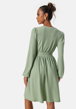 Structure Button Short Dress