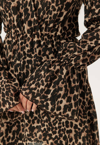 Structure Flounce Short Dress