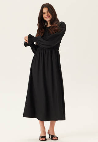 Structure Long Sleeve Midi Dress