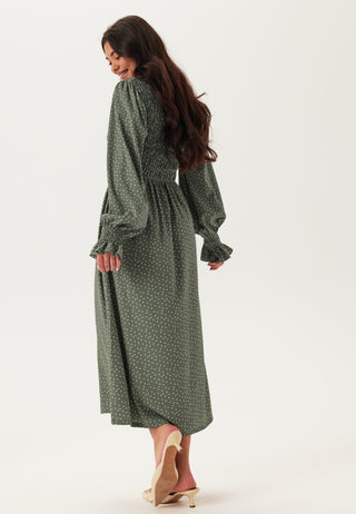 Structure Long Sleeve Midi Dress