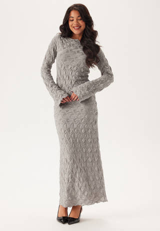 Structure Long Sleeve Midi Dress