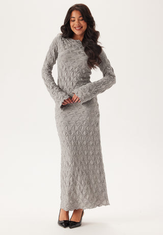 Structure Long Sleeve Midi Dress
