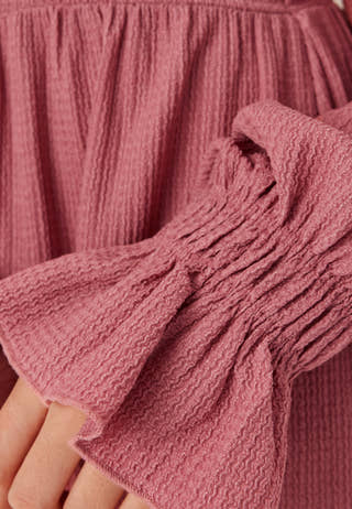 Structure Long Sleeve Midi Dress