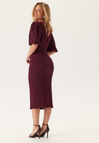 Structure Puff Sleeve Dress