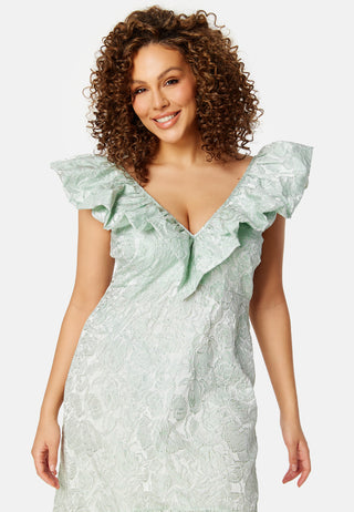 Summer Luxe Flounce Midi Dress