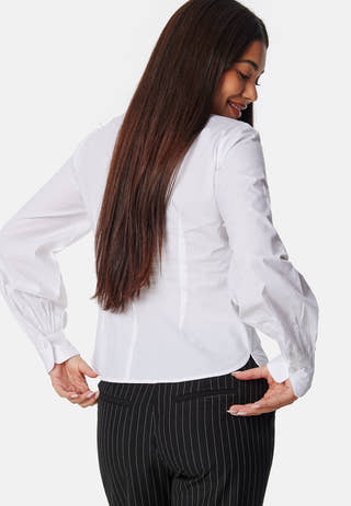 Sweetheart Neck Poplin Shirt