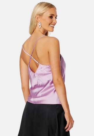 Tara drapy satin top
