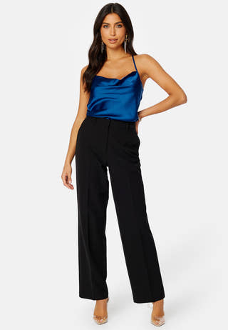 Tara drapy satin top