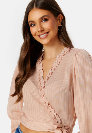 Taylin Frill Wrap Blouse