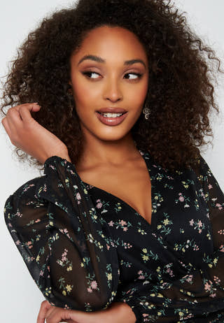 Theia wrap dress