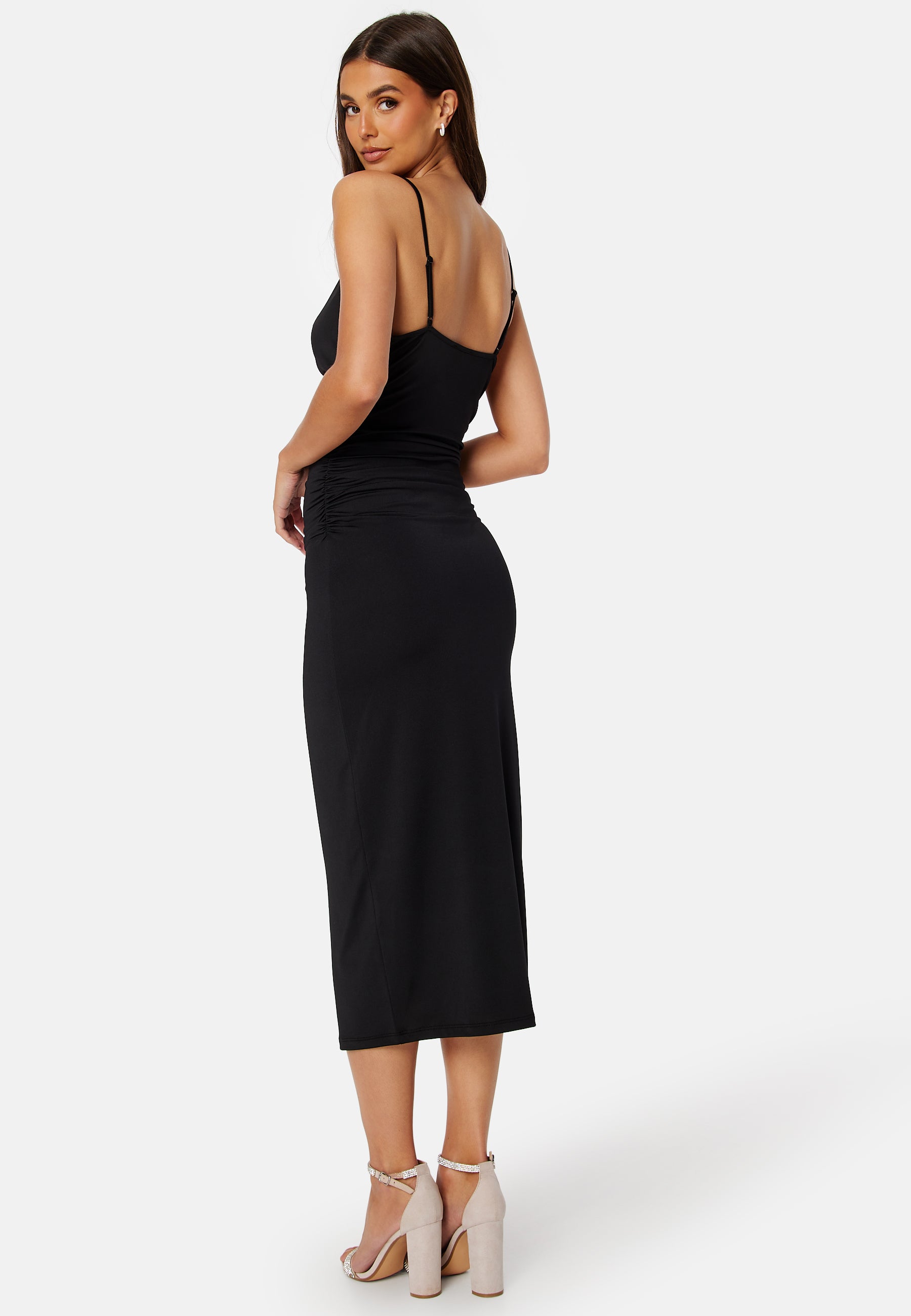 Bubbleroom Tobi Drapy Waterfall Dress campaign-outlet Black Bubbleroom Tobi Drapy Waterfall Dress campaign-outlet Black