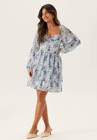 Twist Detail Flounce Dress