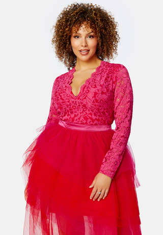 Two Tone Lace Dress
