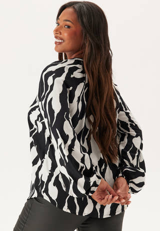 V-neck Viscose L/S Blouse