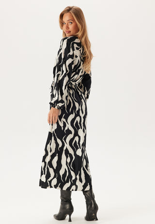 V-neck Viscose L/S Dress