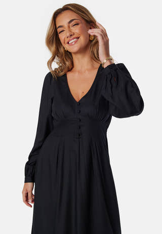 Viscose V-neck Maxi Dress