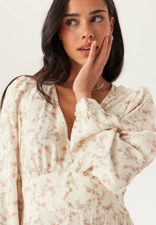 Viscose V-neck Maxi Dress