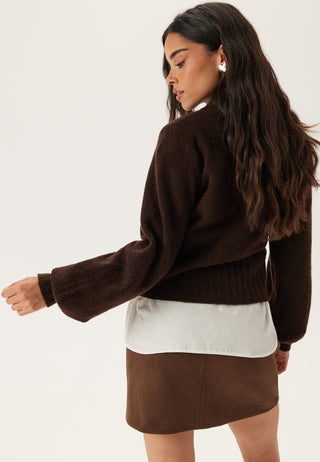 Volume Sleeve Knitted Sweater
