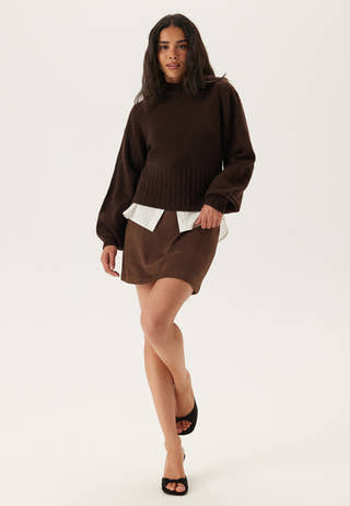 Volume Sleeve Knitted Sweater