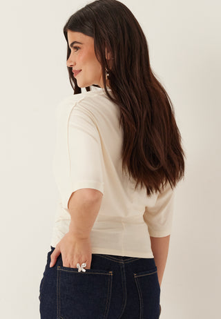 Wide Sleeve Fitted Tee