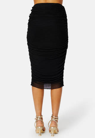 Zia Pleated Mesh Skirt