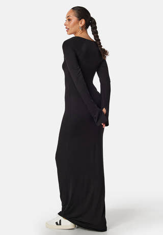 Square Neck L/S Maxi Dress