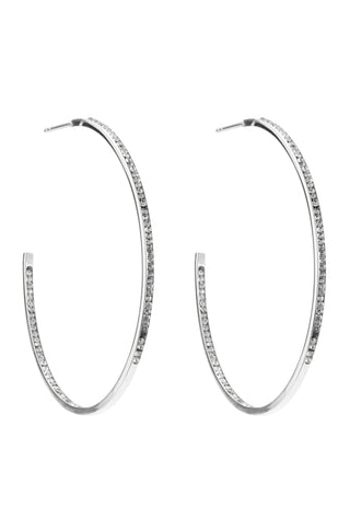 Celine Crystal Hoops 50 mm