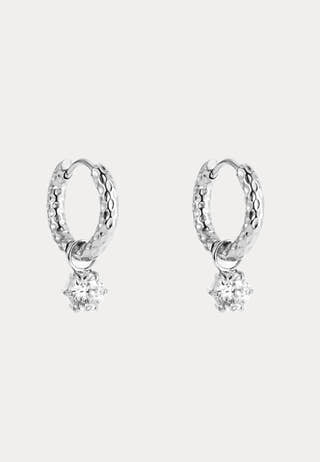 Como Hoop Earring Crystal