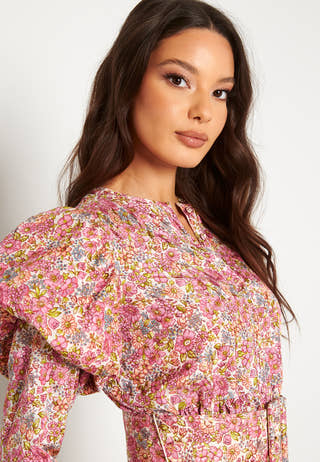 Cotton Jacquard Mini Dress