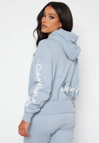 Back Two Tone Monogram Hoodie