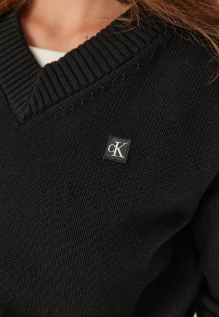 Ck Embro Badge V-neck Sweater