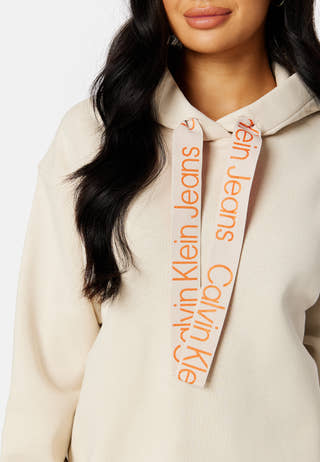 Contrast Drawcords Hoodie