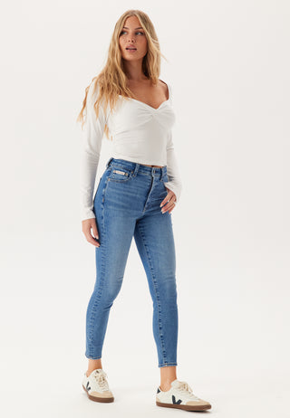 High Rise Skinny Ankle Jean Wild